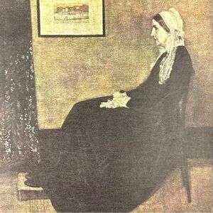 James Abbott McNeill Whistler, Portrait of My Mother Original Vintage Art Print